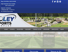Tablet Screenshot of foleysports.com